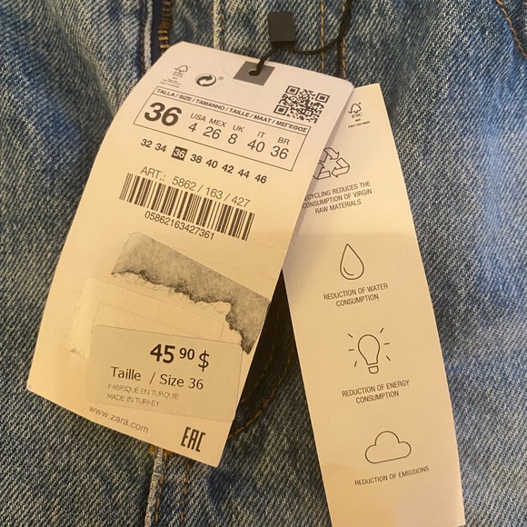 NWT Zara Jean shorts - Picture 2 of 5